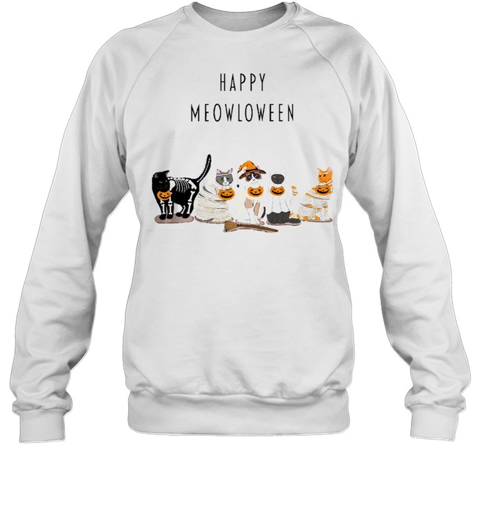 Happy Meowloween Cats shirt Unisex Sweatshirt