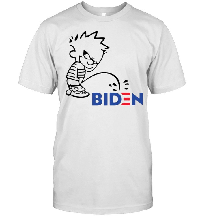 Calvin Peeing On Biden Harris Shirt