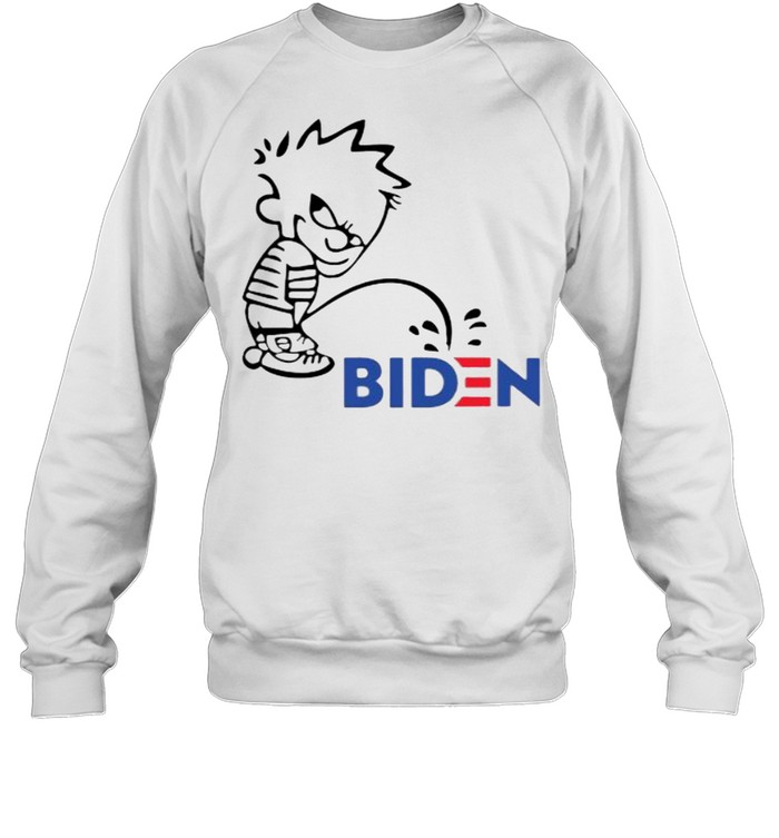 Calvin Peeing On Biden Harris  Unisex Sweatshirt