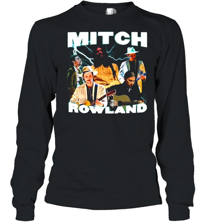 Mitch Rowland Printed Graphic RAP Hip-hop T-shirt Long Sleeved T-shirt