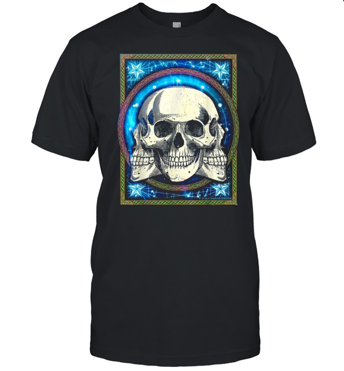 Trinity Skull Drawing Oddities Spooky Halloween shirt