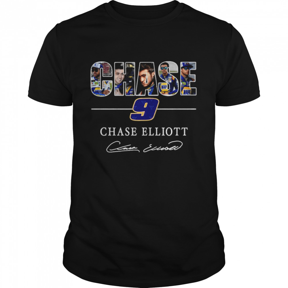 9 Chase Elliott signature shirt