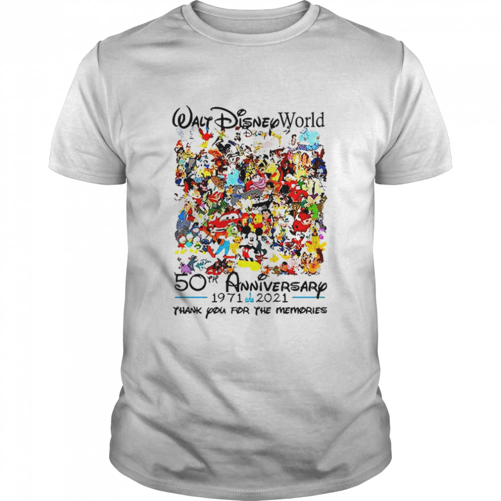 Walt Disney World 50th anniversary 1971-2021 thank You for the memories T-shirt