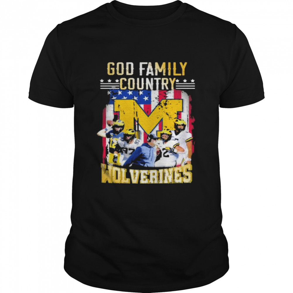 God family country Michigan Wolverines football shirt