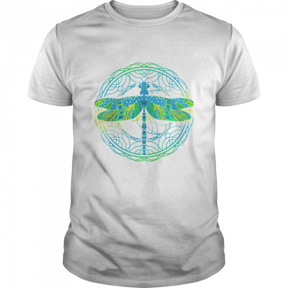 Dragonfly Bohemian Aesthetic Luna Stargazer Crescent Moon Shirt
