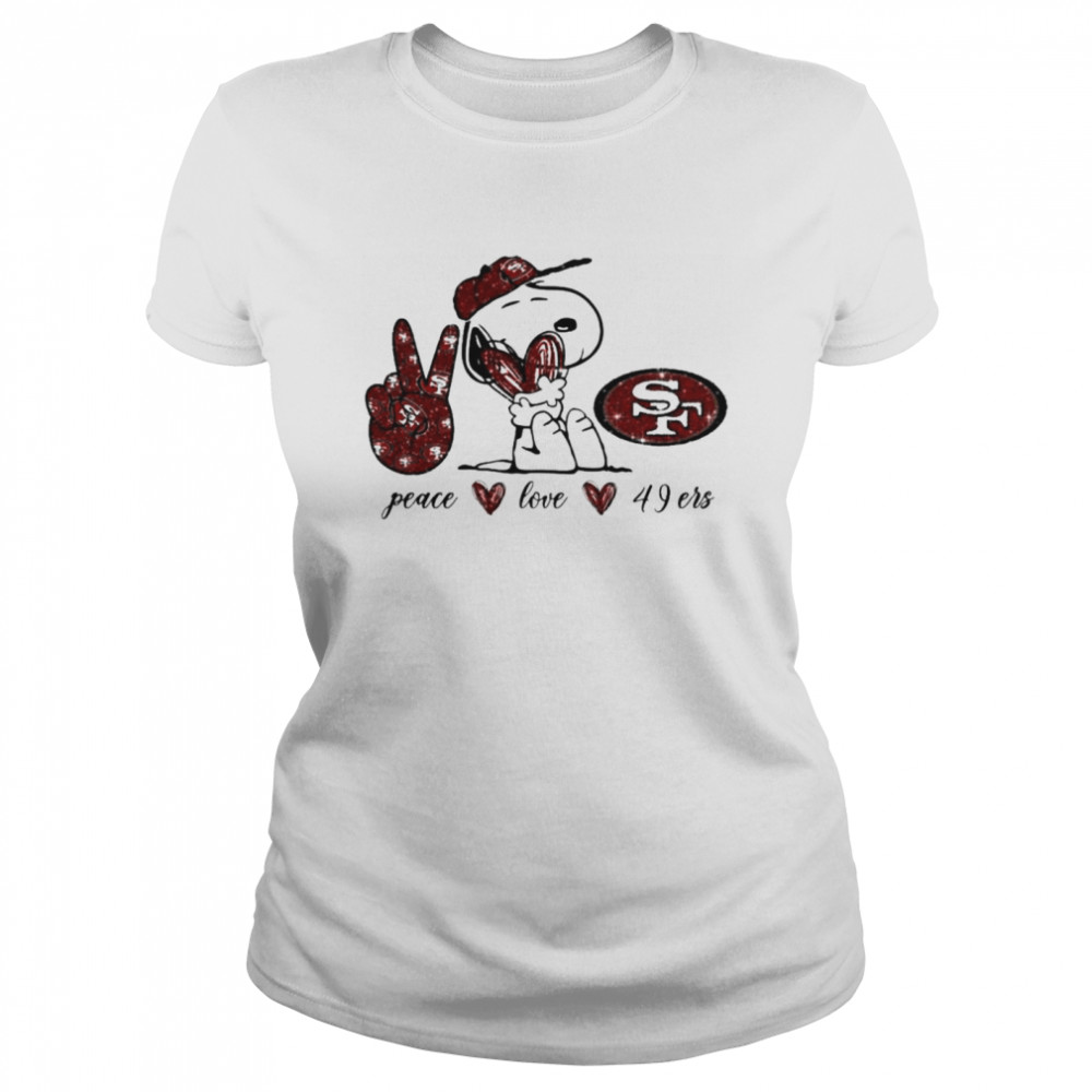 Get Peace love San Francisco 49ers shirt For Free Shipping