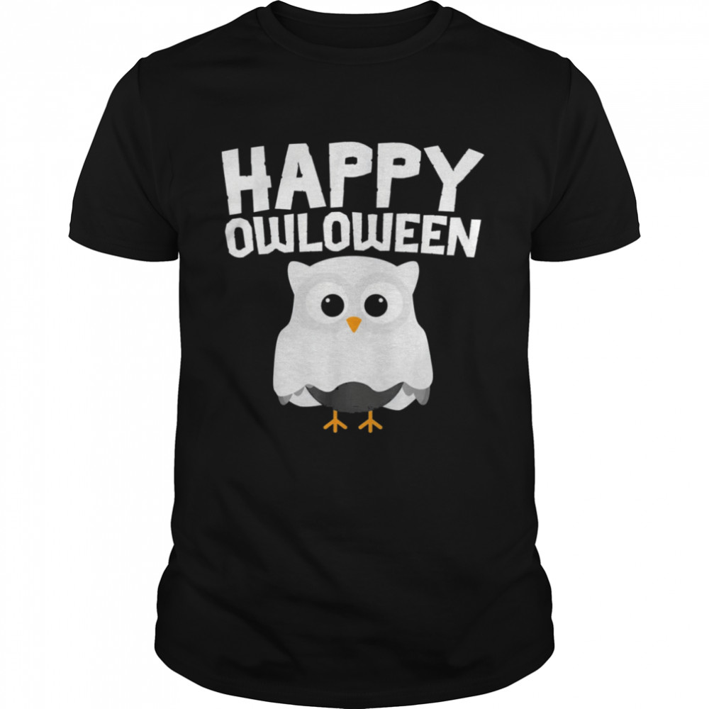 Happy Owloween Cute Ghost Owl Lovers Halloween shirt