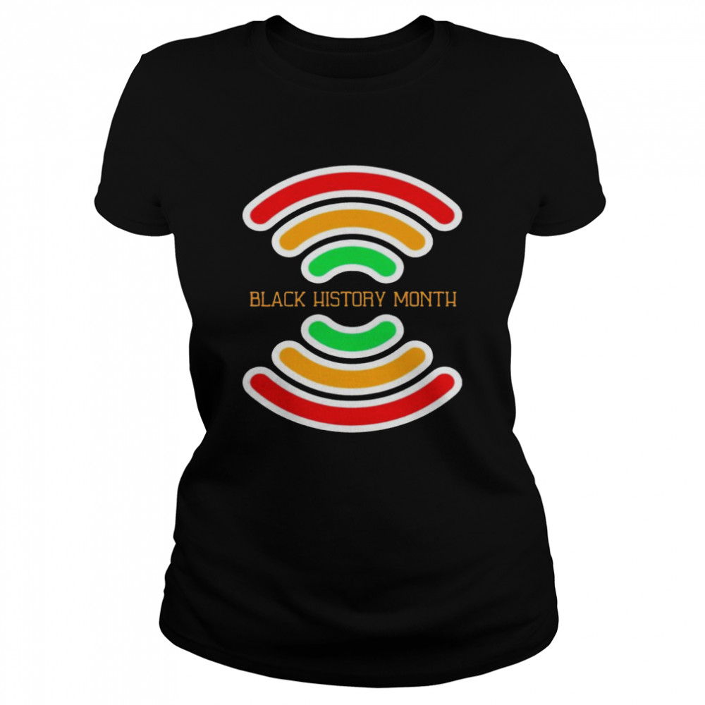 Black History Month wifi shirt Classic Women's T-shirt