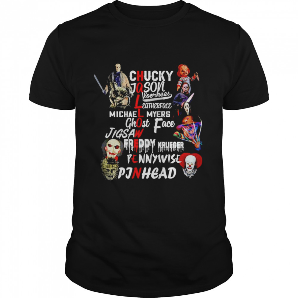 Halloween Chucky Jason Voorhees Leatherface T-shirt