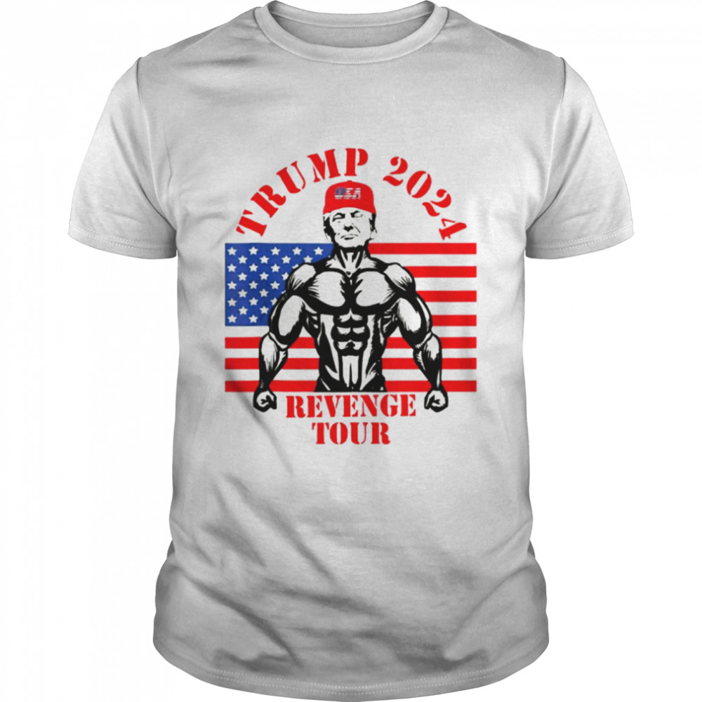 Trump 2024 The Revenge Tour Trump American flag shirt