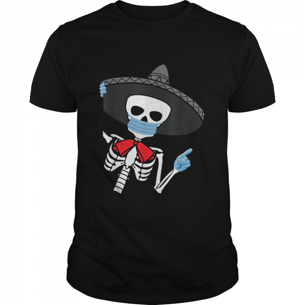 Dressed Skeleton Quarantine Masked T-Shirt