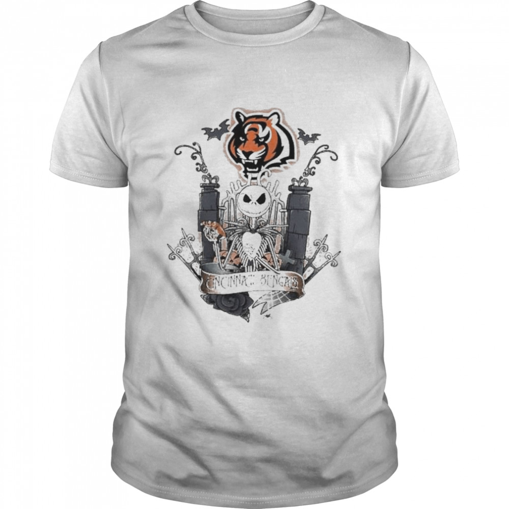Jack Skellington the nightmare Cincinnati Bengals shirt