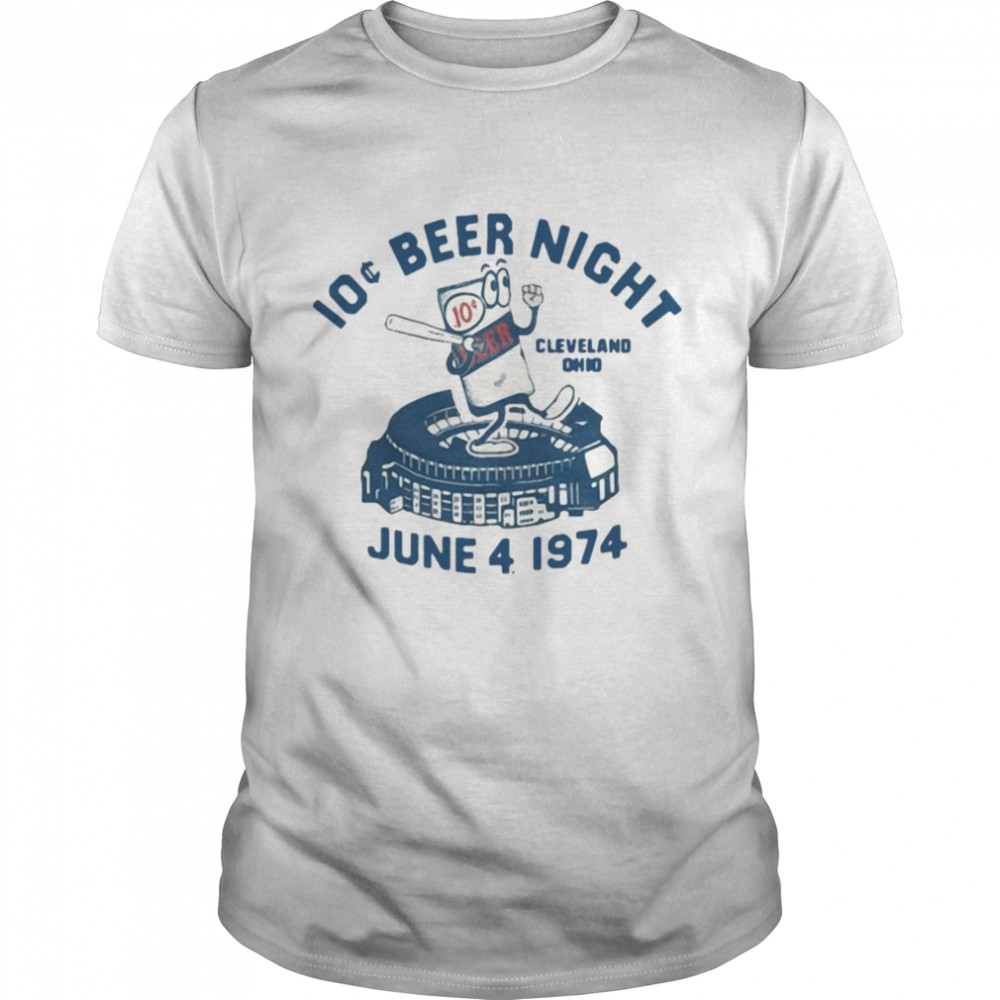 10 cent beer night june 4 1974 shirt, hoodie, sweater and v-neck t