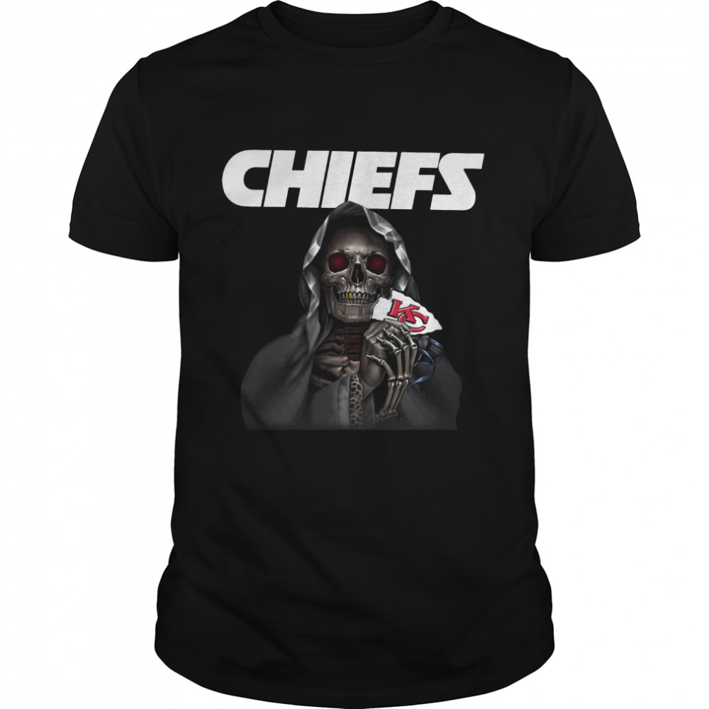 Skeleton Death Kansas City Chiefs Logo Shirt