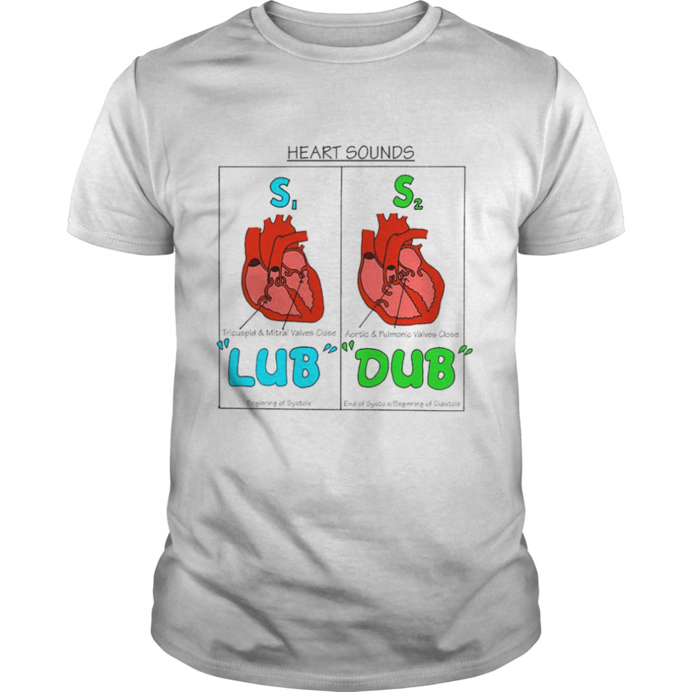 Heart sounds s1 lub s2 dub shirt