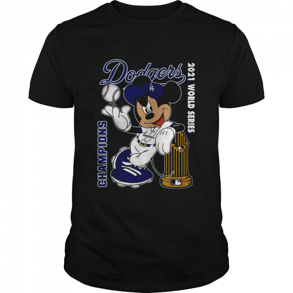 2021 Mickey Mouse Los Angeles Dodgers 2021 World Series Champions Shirt