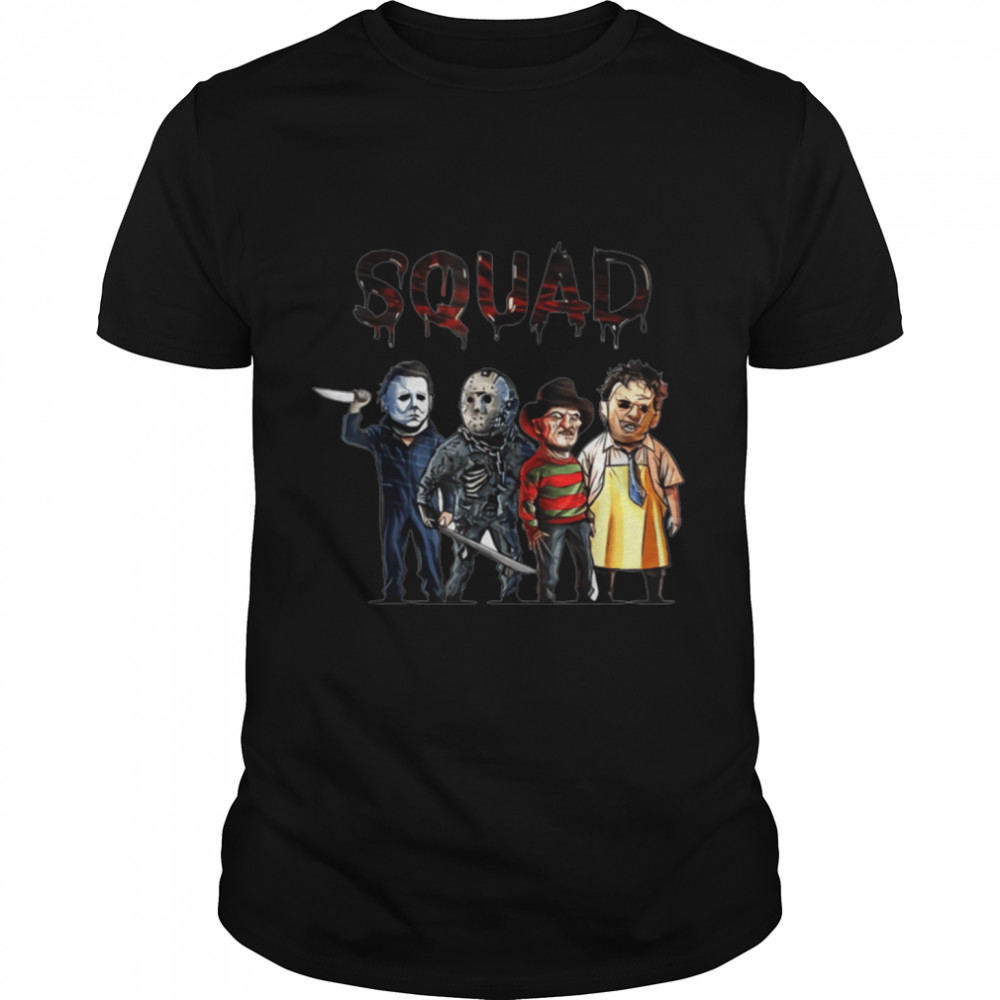 Halloween Squad Halloween Horror Friends Movie Costume T-Shirt B09JXZQWSX