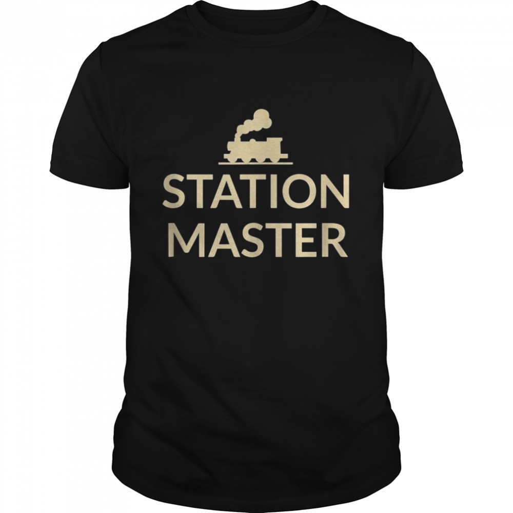 Fun Station Master railway enthusiast design Shirt