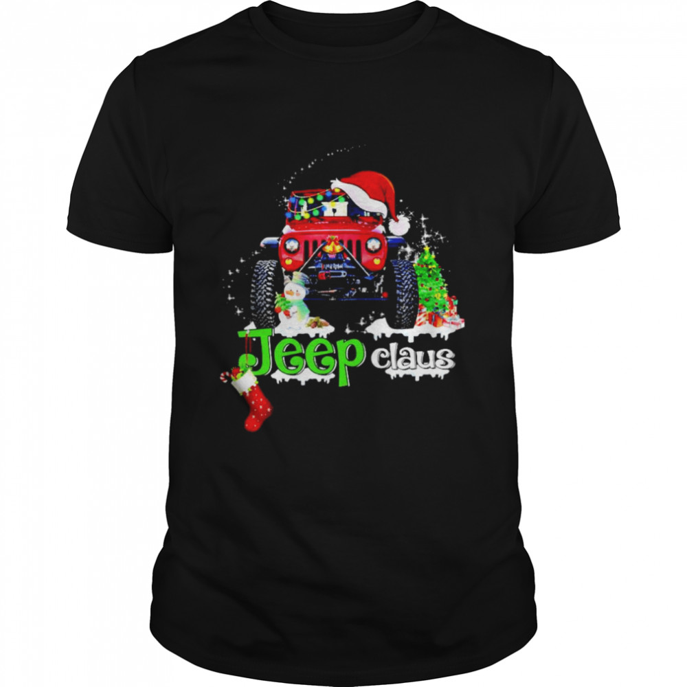 Jeep Claus Merry Christmas shirt