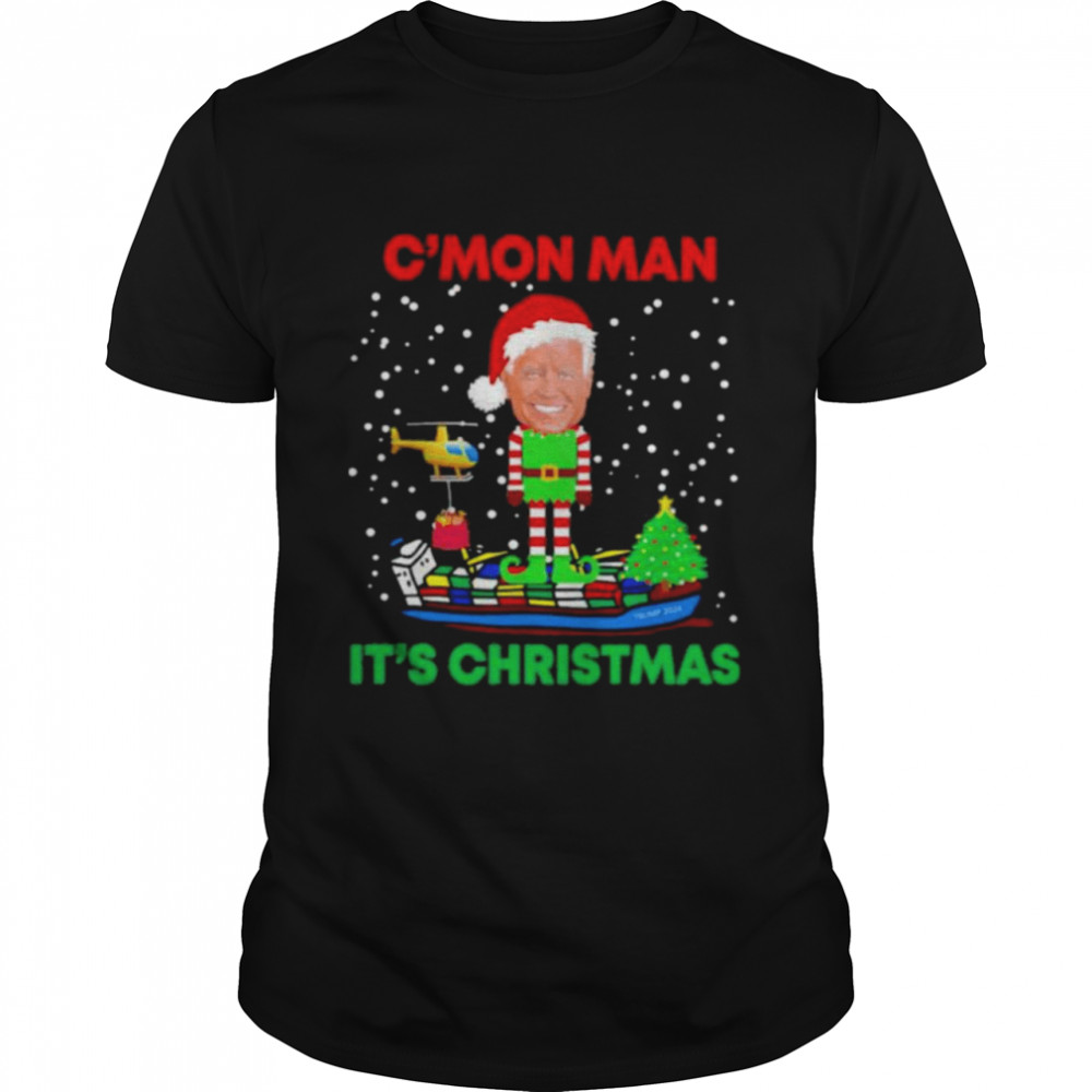 Trump 2024 Santa Joe Biden C’mon man it’s Christmas shirt