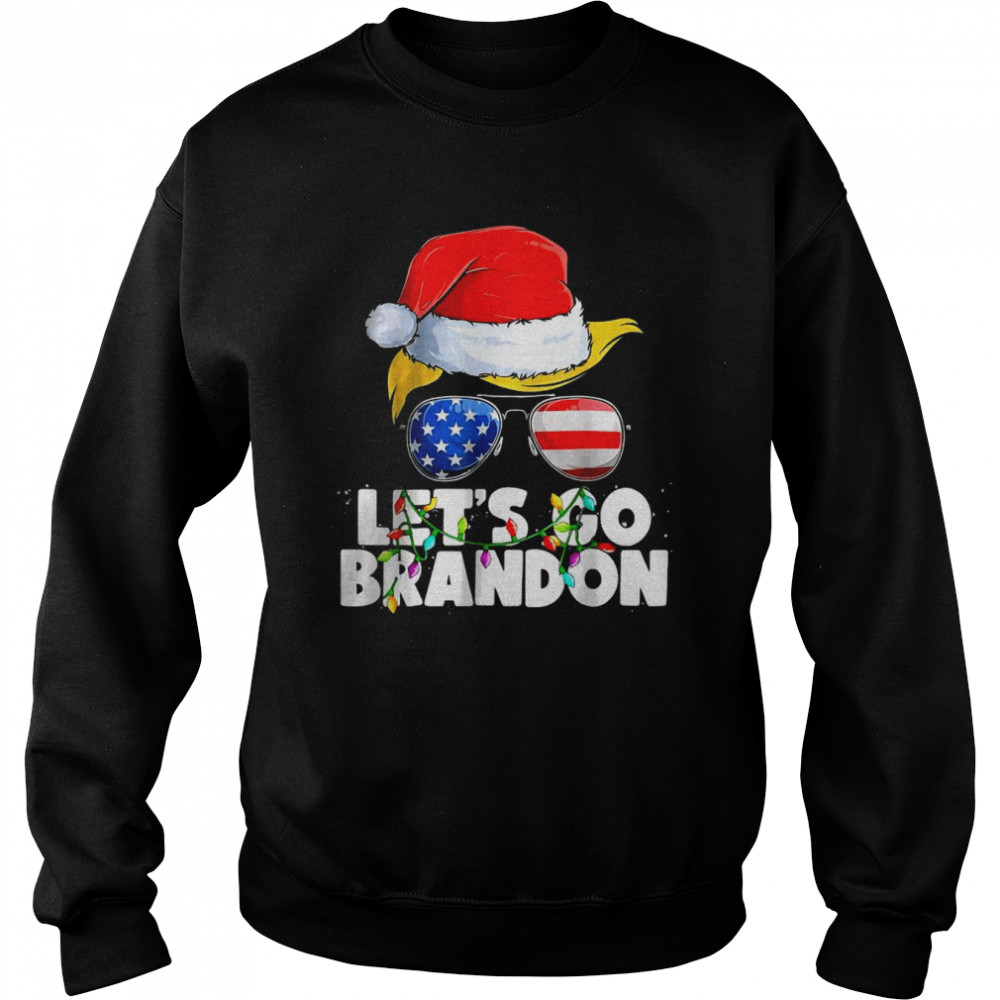 Let’s Go Brandon Chant Christmas Santa Patriotics shirt Unisex Sweatshirt