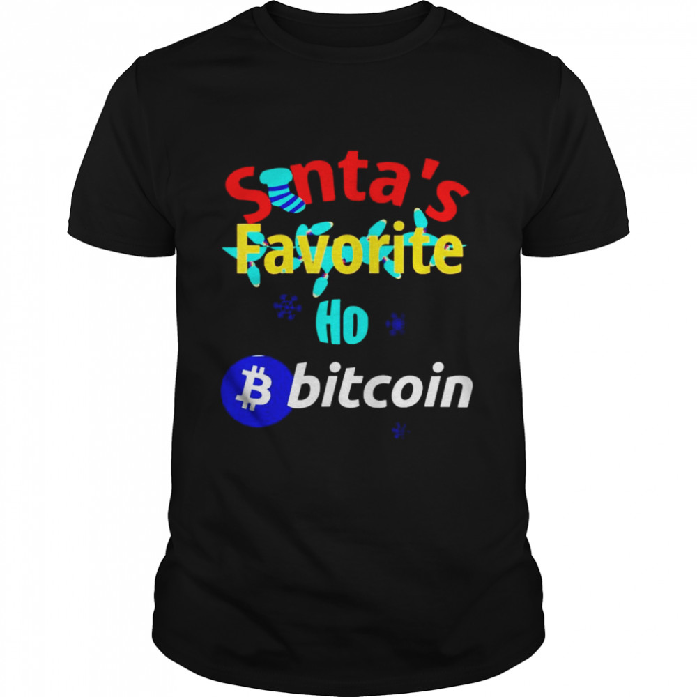 Santa favorite ho bitcoin shirt