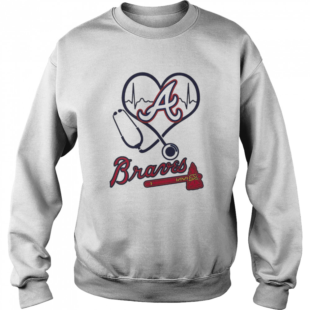 Atlanta Braves Gold Leaf Navy T-Shirt