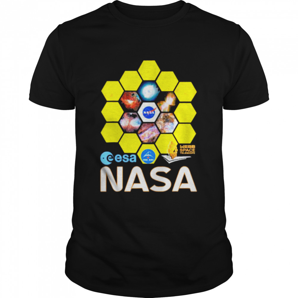 James webb space telescope official nasa esa csa logos jwst new shirt