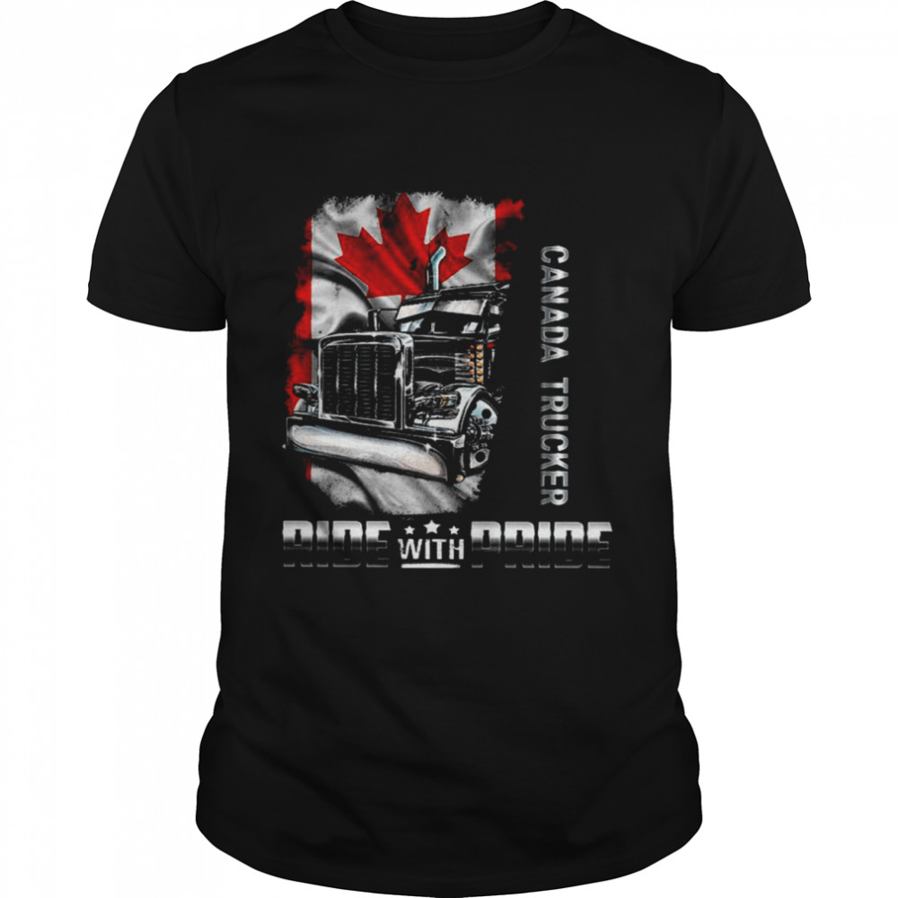 Canada Trucker Ride With Pride Shirt