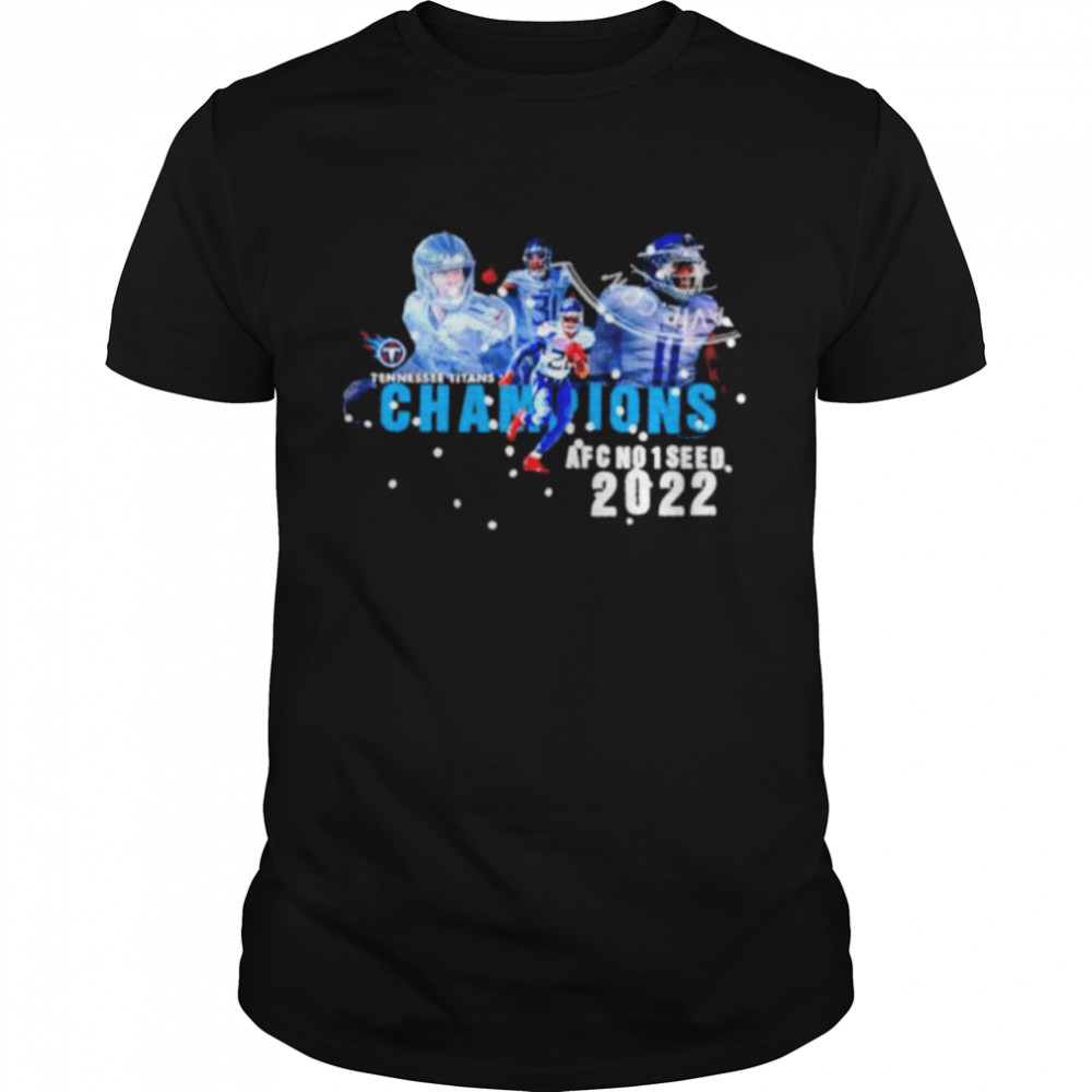 Tennessee titans 2022 afc no 1 seed champions shirt