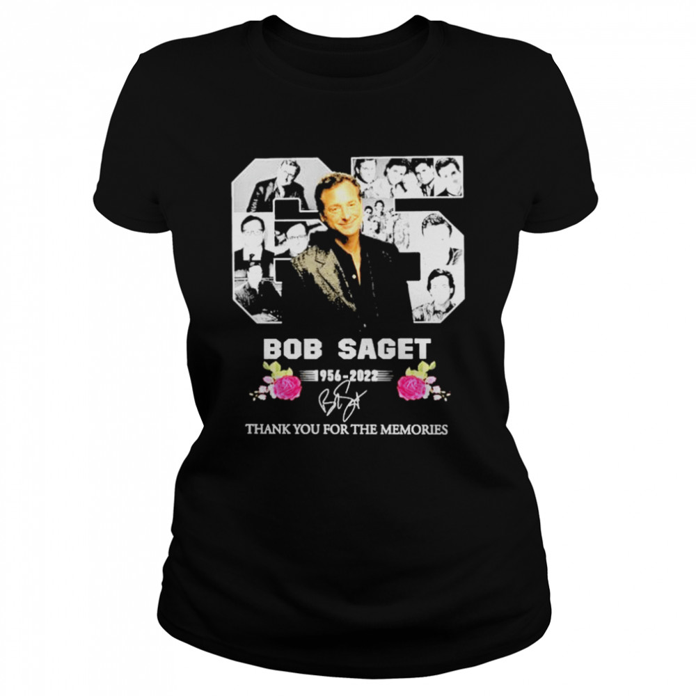 65 bob saget 1956 2022 thank you for the memories 2022 shirt Classic Women's T-shirt