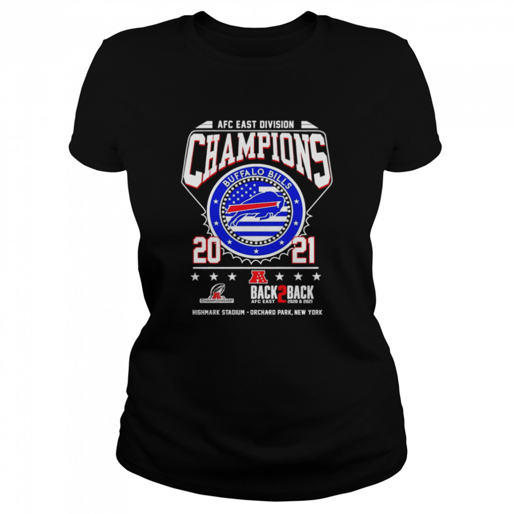 AFC East Champions 2021 Buffalo Bills back 2 back shirt Classic Women's T-shirt
