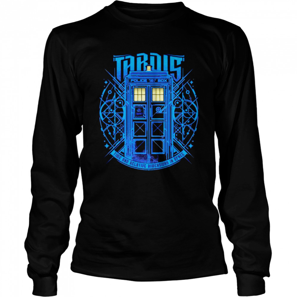 doctor Who tardis time and relative dimension in space shirt Long Sleeved T-shirt