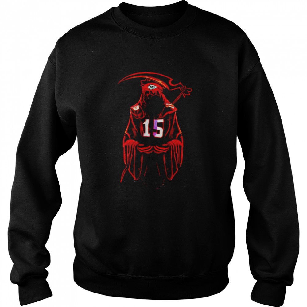 Kansas City Chiefs Patrick Mahomes grim reaper T-shirt now on sale