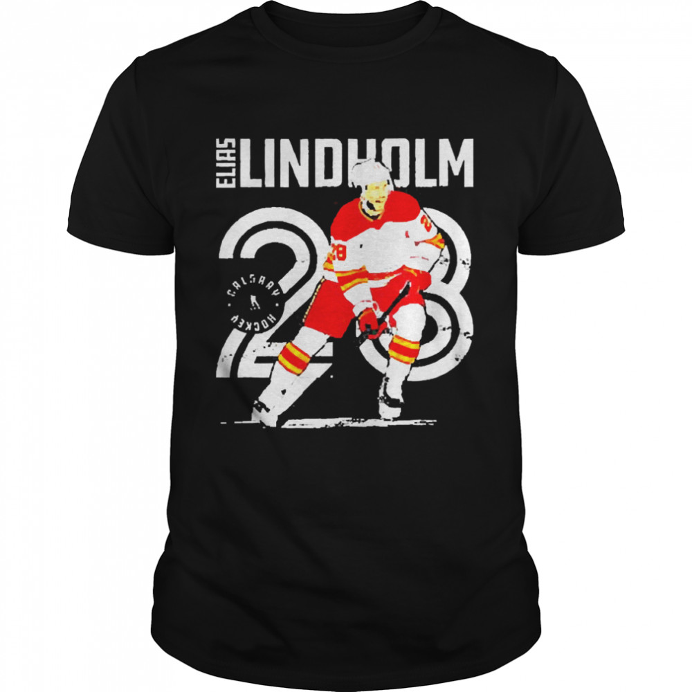 Elias Lindholm Calgary Hockey Shirt