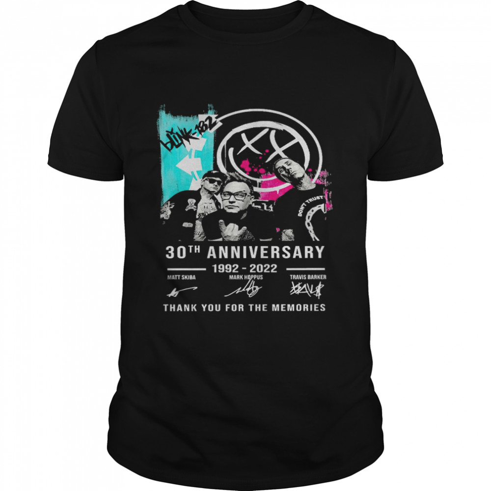 30th Anniversary 1992-2022 Signature Thank You For The Memories Shirt
