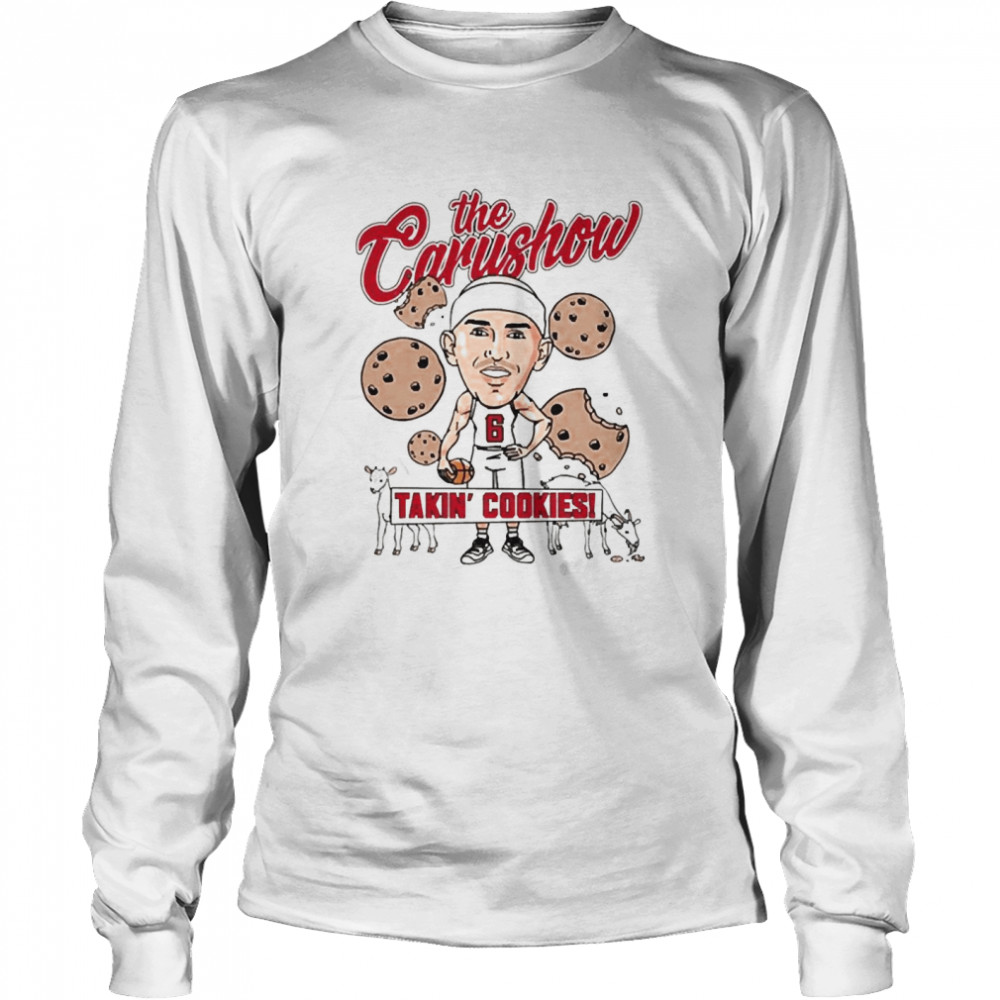 The Carushow Takin’ Cookies Alexcarushow Store Back To Caruso Cookies  Long Sleeved T-shirt