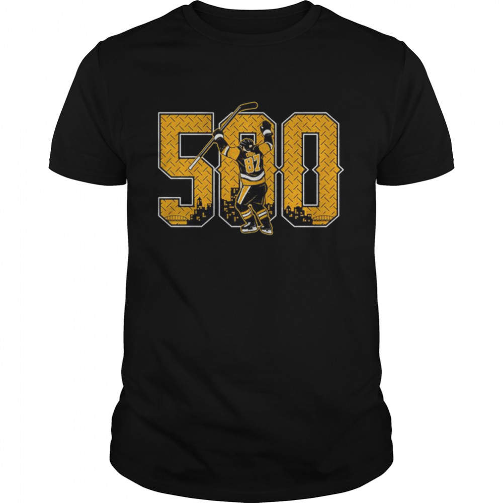 Crosby 500 Goals Pittsburgh shirt