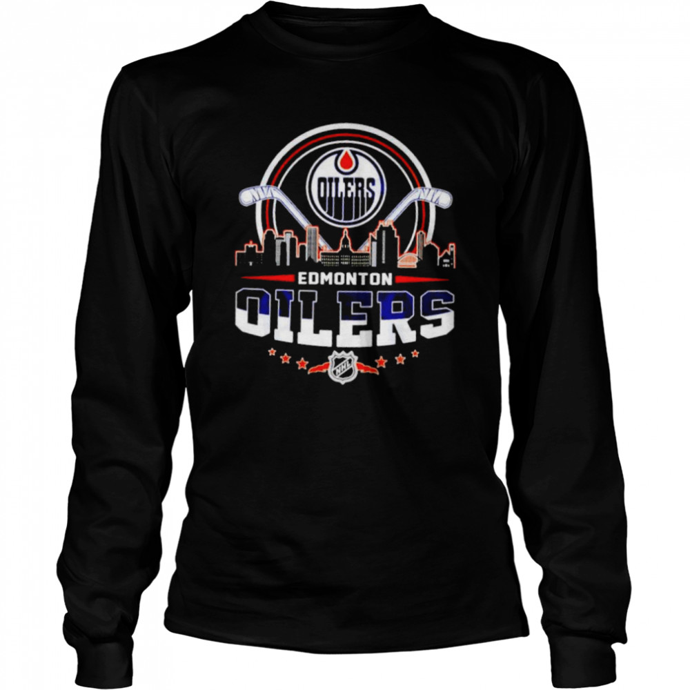 Edmonton oilers nhl city skyline new 2022 shirt, hoodie, sweater