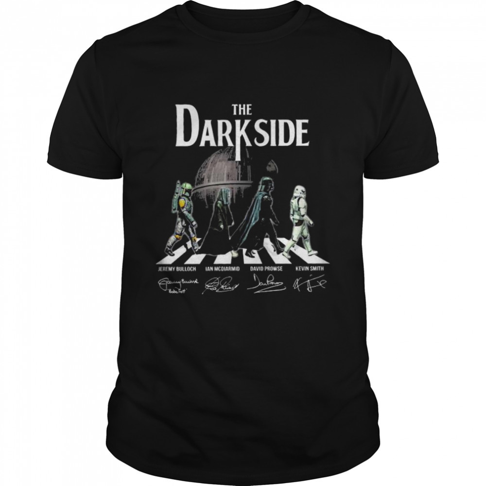 The Dark Side Road Jeremy Bulloch Ian Mcdiarmid David Prowse Kevin Smith Signatures T-Shirt