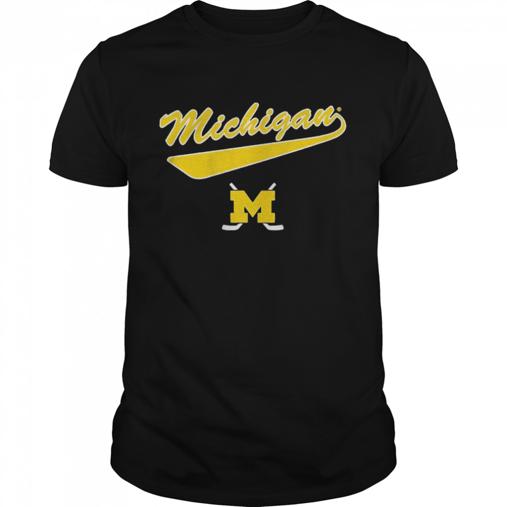Michigan Hockey Script T-Shirt