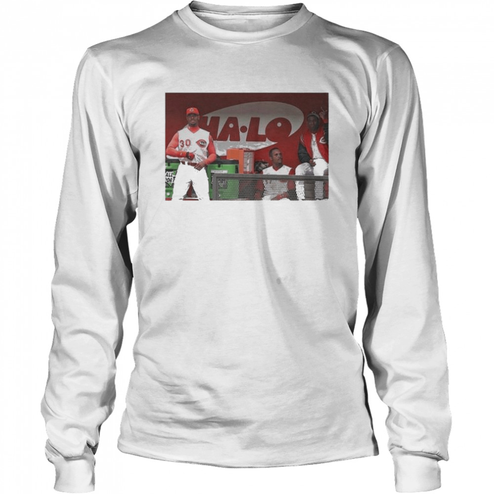  Barry Larkin Shirt (Cotton, Small, Heather Gray