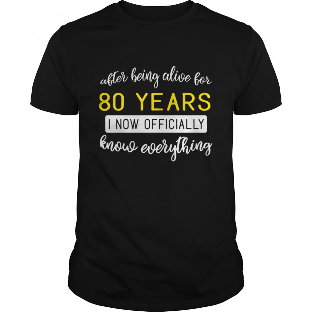80 Geburtstag – 80 Jahre altes Geburtstagsgeschenk Shirt