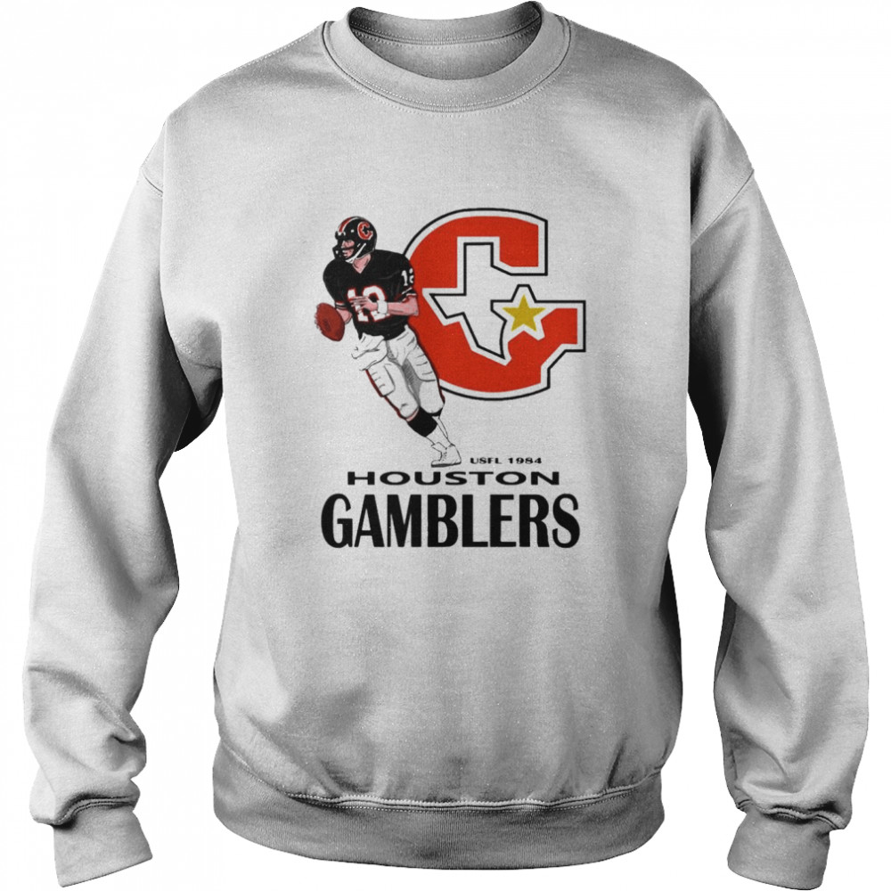 Retro Football Houston Gamblers Usfl T-Shirt - Kingteeshop