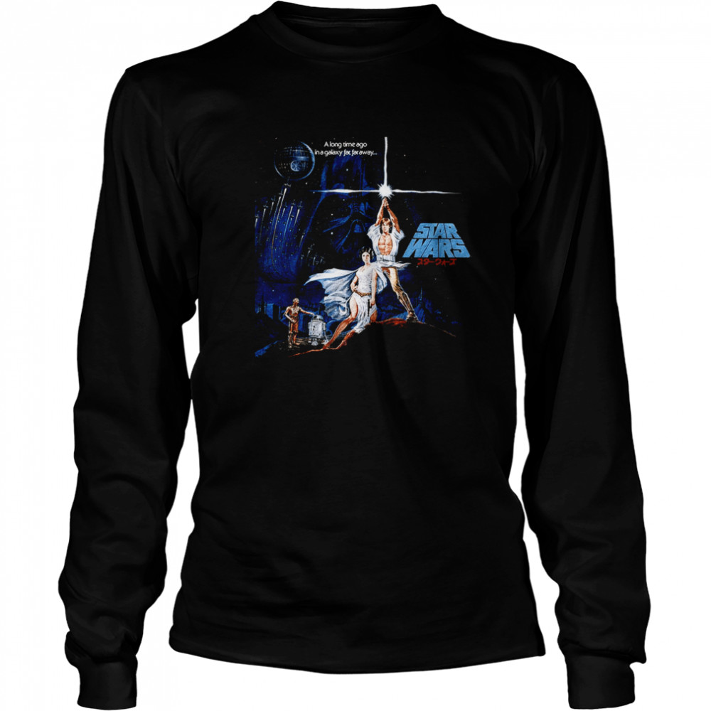 Japanese Vinyl Album Star Wars T- Long Sleeved T-shirt