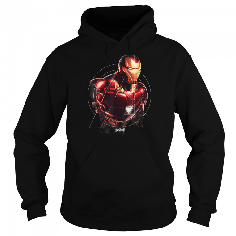 Marvel Avengers Endgame Iron Man Portrait Graphic T- T- Unisex Hoodie