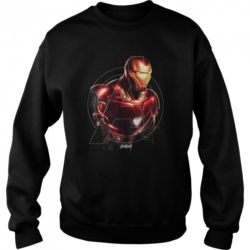 Marvel Avengers Endgame Iron Man Portrait Graphic T- T- Unisex Sweatshirt