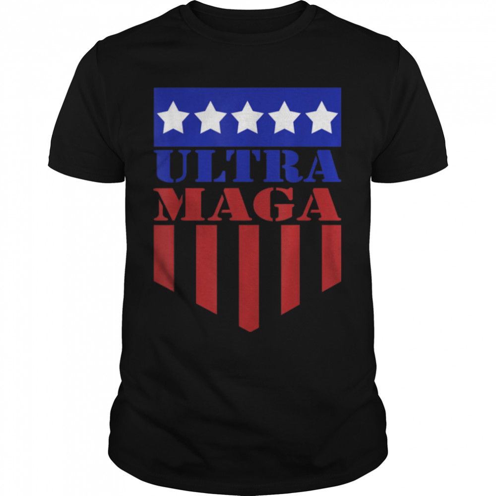 Ultra Maga Proud – Armorial American Flag T-Shirt B0B1BSYMR9