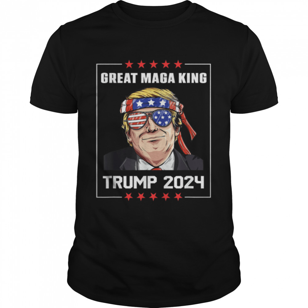 Trump is The Great Maga King Pro Trump 2024 T-Shirt B0B1HP44X4