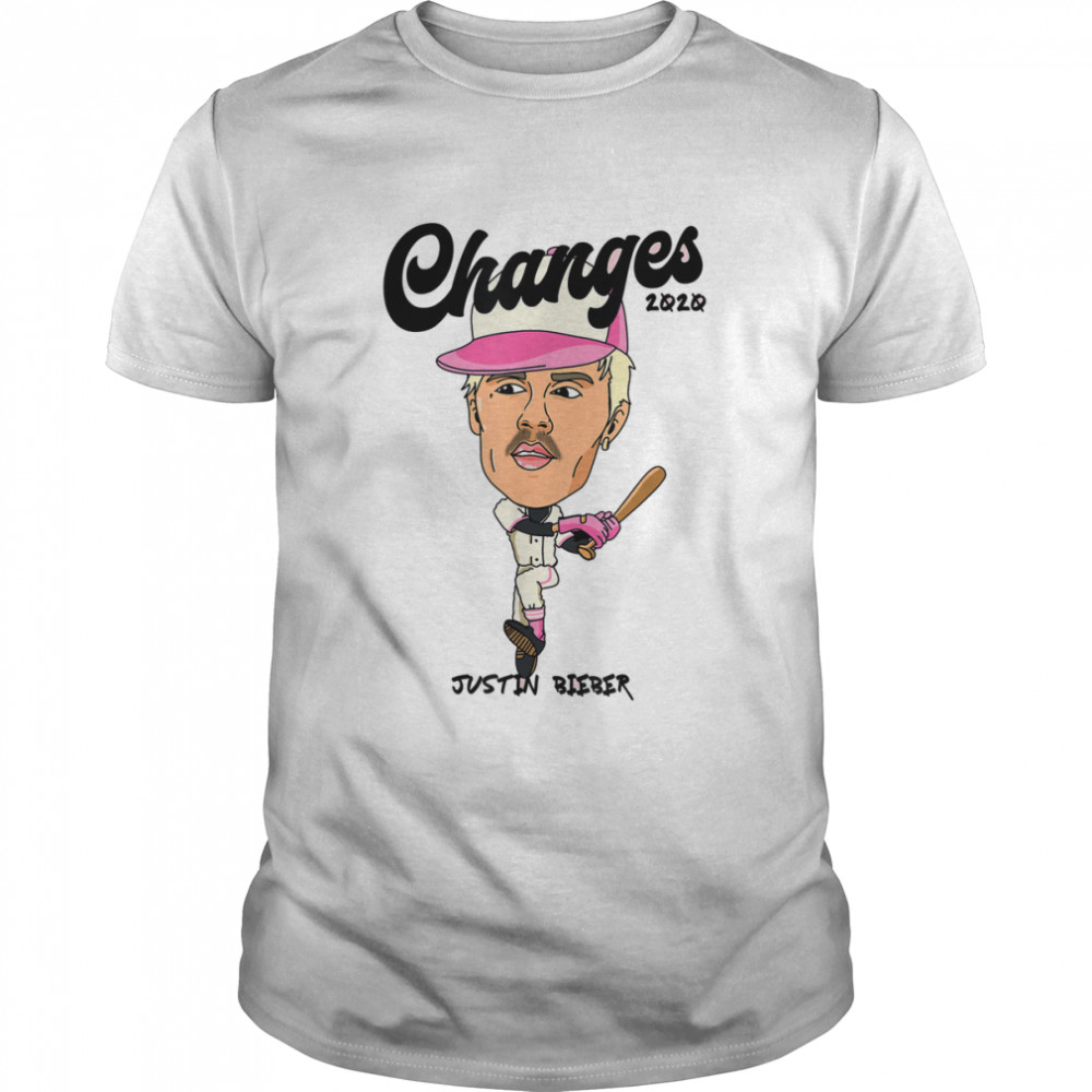 Justin Bieber Changes Baseball T-Shirt